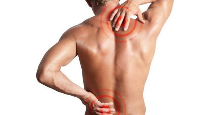 Pain due to osteochondrosis